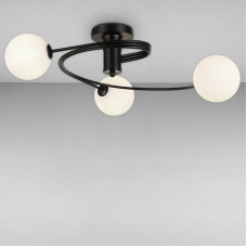 Люстра потолочная Light House LS-18017-3 BK+WH черная