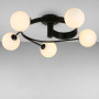 Изображение Люстра потолочная Light House LS-18017-5 BK+WH черная ИМ Light-Deco 