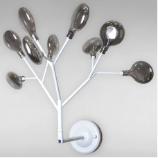 Настінний світильник Бра LS-18021-9 WH+BK білий із чорними плафонами