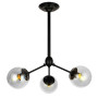 Зображення Люстра молекула підвісна Light House LS-17137-3 BK+CL чорнаИМ Light-Deco