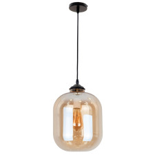 Люстра подвесная Light House LS-17144-1 AMBER янтарный + черный