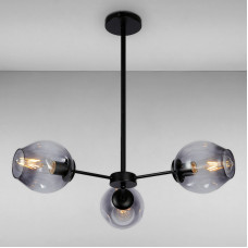 Люстра молекула подвесная Light House LS-17146-3 BK+BK черная