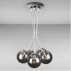 Люстра підвісна Levistella 756PR150F-5 CR+BK хром + чорний