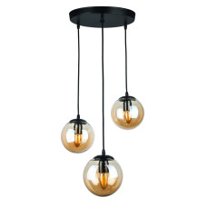 Люстра підвісна Levistella 756PR150F-3 BK+BR (300) чорний + коричневий