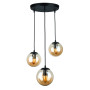 Зображення Люстра підвісна Levistella 756PR150F-3 BK+BR (300) чорний + коричневийИМ Light-Deco