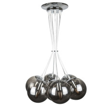 Люстра підвісна Levistella 756PR150F-7 CR+BK хром + чорний