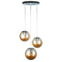 Зображення Люстра підвісна Levistella 756PR150F-3 CR+BR (240) хром + коричневийИМ Light-Deco