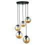 Зображення Люстра підвісна Levistella 756PR150F-5 BK+BR (300) чорний + коричневийИМ Light-Deco