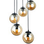 Зображення Люстра підвісна Levistella 756PR150F-5 BK+BR (300) чорний + коричневийИМ Light-Deco1