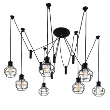 Люстра-павук підвісна Levistella 7528876-7 BK чорна