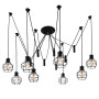 Изображение Люстра-паук подвесная Levistella 7528876-8 BK чернаяИМ Light-Deco