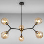 Зображення Люстра молекула підвісна Levistella 7520030-6 BK+BR чорнаИМ Light-Deco