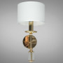 Зображення Настінний світильник Бра з абажуром Light House DS-18365/1G золото плафон білий ИМ Light-Deco 1 