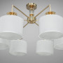 Зображення Люстра стельова з абажуром Light House DS-18365/6G золото плафон білий ИМ Light-Deco 2 