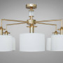 Зображення Люстра стельова з абажуром Light House DS-18365/6G золото плафон білий ИМ Light-Deco 3 