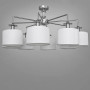 Изображение Люстра потолочная с абажуром Light House DS-18365/8HR хром плафон белый ИМ Light-Deco 