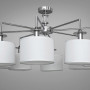 Изображение Люстра потолочная с абажуром Light House DS-18365/8HR хром плафон белый ИМ Light-Deco 2 