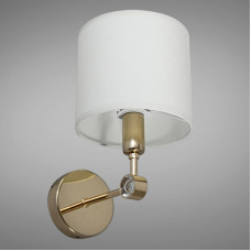 Настінний світильник Бра з абажуром Light House DS-18366/1G золото плафон білий