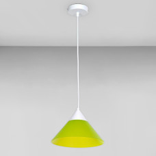 Люстра підвісна Light House SWT-18417 GN D245 E27 білий плафон зелений 