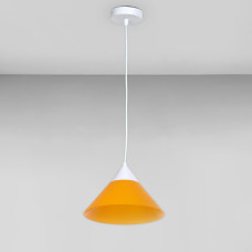 Люстра підвісна Light House SWT-18417 OR D245 E27 білий плафон помаранчевий 