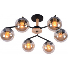 Люстра потолочная Light House SRS-18419/6B черный + бежевый