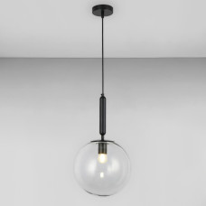 Люстра підвісна Light House LS-17185-1 BK+CL чорна плафон прозорий
