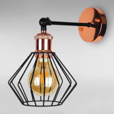 Настенный светильник Бра Light House LS-18446F-1W BK+GD черный + золото