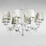 Зображення Люстра підвісна з абажуром Light House SH-18483/8 WT 770*770*950 E14*8 біла ИМ Light-Deco 1 