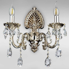 Настінний світильник Бра свічки класичний Light House DL-18472/2W срібло