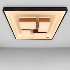 Люстра стельова світлодіодна LED Light House SRS-18456 94W 490*490*105mm чорна