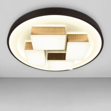 Люстра стельова LED Light House SRS-18457 81W D490*H105mm чорна