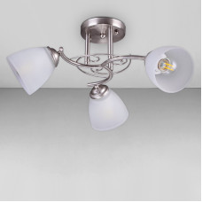 Люстра стельова Light House DL-18306/3 хром плафон білий
