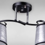 Зображення Люстра стельова Light House DL-18310/2 чорна + хром плафон сірий ИМ Light-Deco 1 