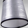 Зображення Люстра стельова Light House DL-18310/2 чорна + хром плафон сірий ИМ Light-Deco 2 