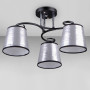 Зображення Люстра стельова Light House DL-18310/3 чорна + хром плафон сірий ИМ Light-Deco 