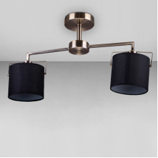 Люстра стельова Light House DL-18312/2 бронза плафон чорний