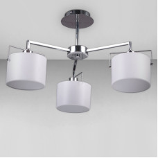 Люстра стельова Light House DL-18313/3 хром плафон білий