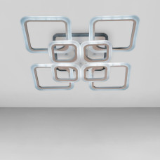 Люстра стельова світлодіодна з LED підсвічуванням Light House DS-A18364/4+4WH LED 3color dimmer 145W, колір білий