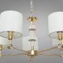 Зображення Люстра підвісна з абажуром Light House DS-18366/5G золото плафон білий  ИМ Light-Deco 2 