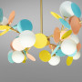 Изображение Люстра потолочная молекула Light House DS-18367/12GD+multi золото + мультицвет плафон белый ИМ Light-Deco 2 