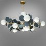 Зображення Люстра стельова молекула Light House DS-18367/15GD+GR золото + сірий плафон білий  ИМ Light-Deco 