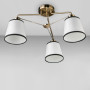 Зображення Стельова люстра з абажуром Light House DL-18378/3 бронза плафон білий ИМ Light-Deco 