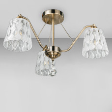 Люстра стельова Light House DL-18385 бронза плафон білий матовий