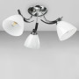 Зображення Люстра стельова Light House DL-18386/3 чорний + хром плафон білий ИМ Light-Deco 