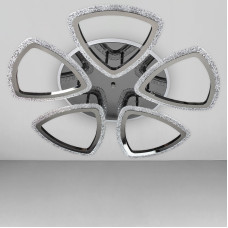 Стельова люстра LED з підсвічуванням Light House SC-18244/5C BP+PK/MIX/BL 130W+26W 2.4G Ф720*80 чорний хром