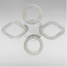 Стельова люстра LED Light House SC-18248/2+2C WH 80W 2.4G Ф570*90 біла