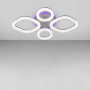 Зображення Стельова люстра LED з підсвічуванням Light House SC-18200/2+2C WH+PK/BU/PL 112W+16W 2.4G Ф700*90 біла ИМ Light-Deco 