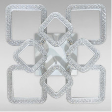 Люстра стельова LED Light House SC-18203/4+4C WH 208W 2.4G 590*590*140 біла