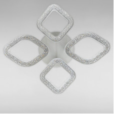 Стельова люстра LED Light House SC-18249/2+2C WH 72W 2.4G Ф550*90 біла