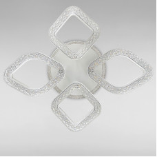 Стельова люстра LED з підсвічуванням Light House SC-18249/2+2C WH+PK/BU/PL 72W+16W 2.4G Ф550*90 біла